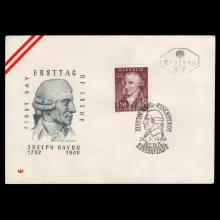Michel 1066 - 150th anniversary of the death of Joseph Haydn, first day cover, special cancellation