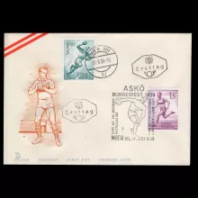 Michel 1069-1070 - Sport, first day cover, postmark, special cancellation