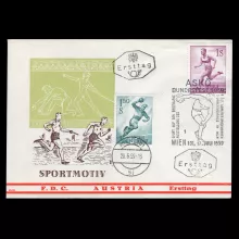 Michel 1069-1070 - Sport, first day cover, special cancellation, postmark