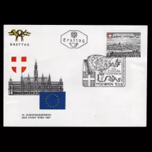 Michel 1241 - 10th European Talks of the City of Vienna 1967, first day cover, special cancellation