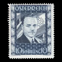 Michel 588 - 10 Schilling Dollfuß, 1936, certified, mint